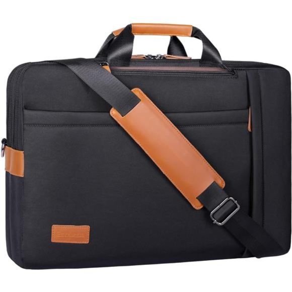Men's Laptop Messenger Bag, 17-17.3 Inch Laptop Backpack, Water Resistant Nylon - Picture 1 of 6